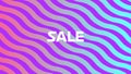 SaleÃÂ graphicÃÂ in white on purple background